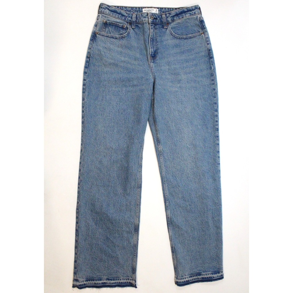 Abercrombie Fitch High Rise 90s Relaxed Jeans Women's‎ 32x33 (Tag 30 Long)